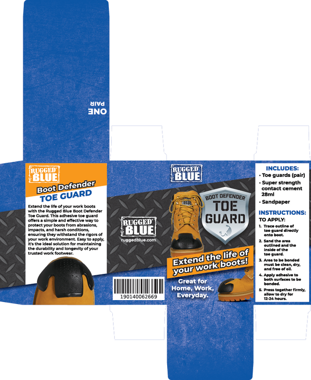 Rugged Blue Toe Guard