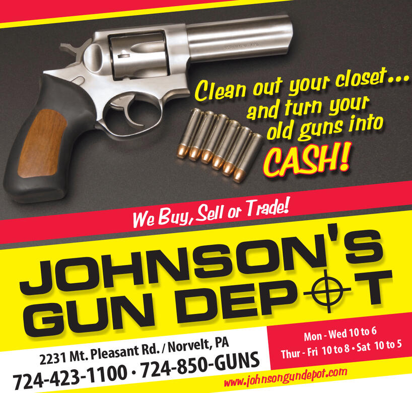 Johnson's Gun Depot "Cash" ad