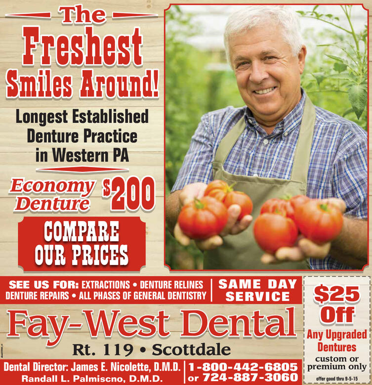 Fay-West Dental "Freshest Smiles" ad