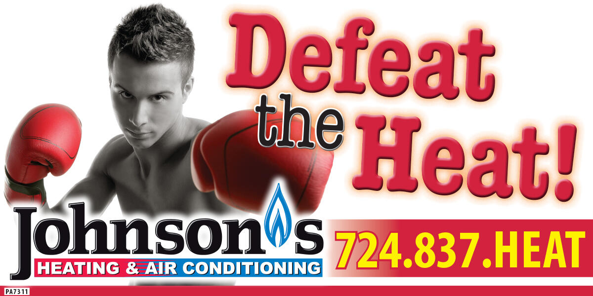 Johnson's "Defeat the Heat" billboard
