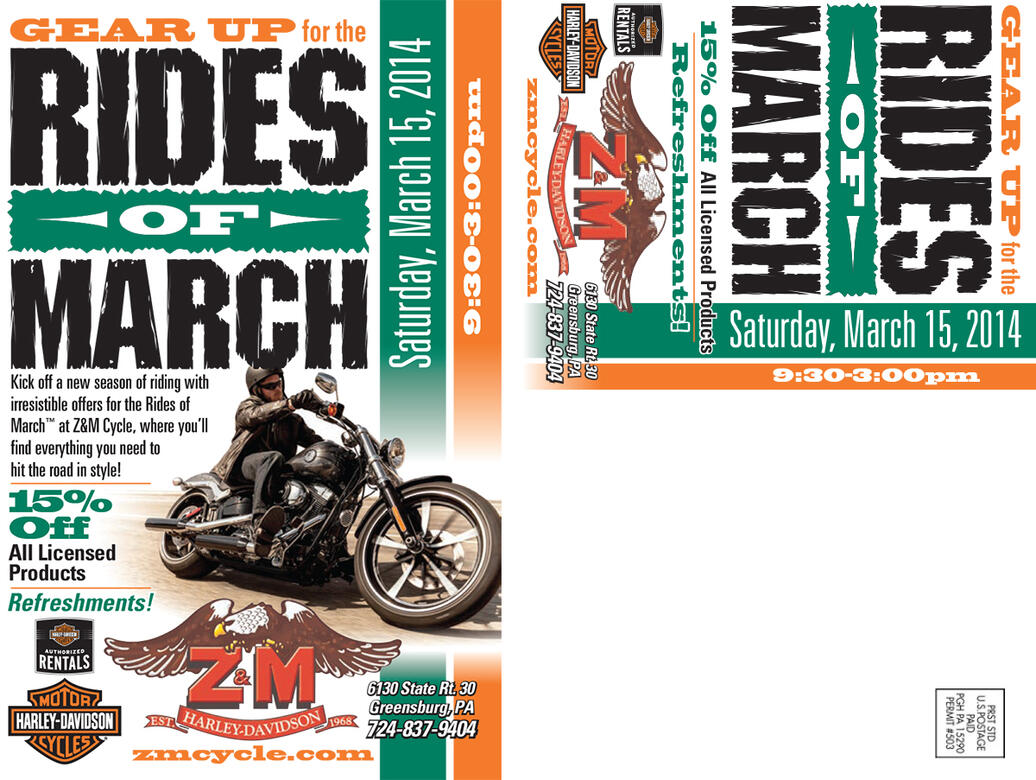 Z&M "Rides of March" mailer